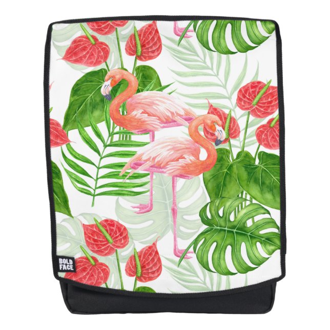 Mochila Flamingo garden (Anverso)