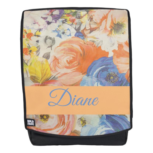 Mochila Flora de primavera (Anverso)