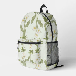 Mochila floral blanca