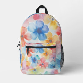 Mochila floral - Bolsa de pañales elegante para ma