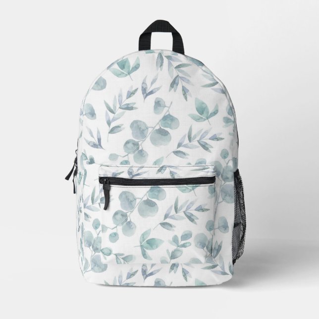 Mochila floral de Eucalyptus (Anverso)