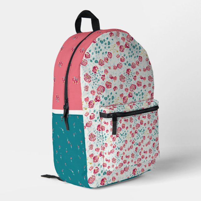 Mochila floral Heaven Print Cut Sew (Esquina izquierda trasera)