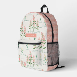 Mochila floral moderna