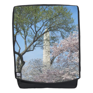 Mochila Flores de cerezo y el monumento de Washington en D