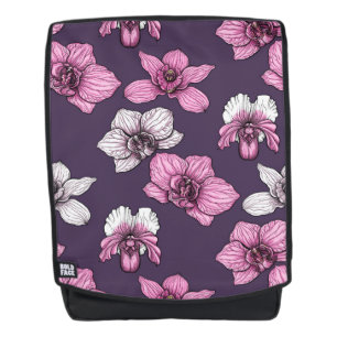 Mochila Flores de orquídea rosa