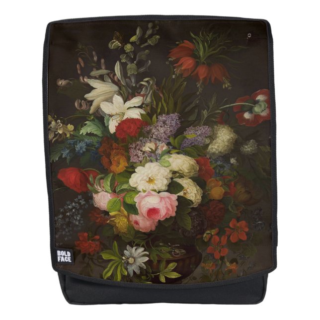 Mochila Flores Henryka Beyer Vintage (Anverso)