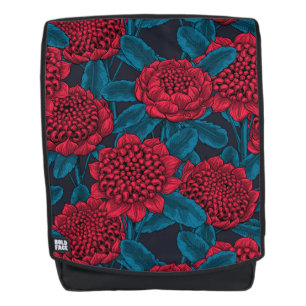 Mochila Flores rojas de waratah