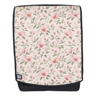 Mochila Fondo floral sin costuras de flor de cerezo rosa s