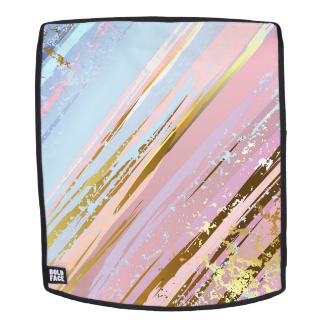 Mochila Fondo rosa texturizado (Cara extraíble)