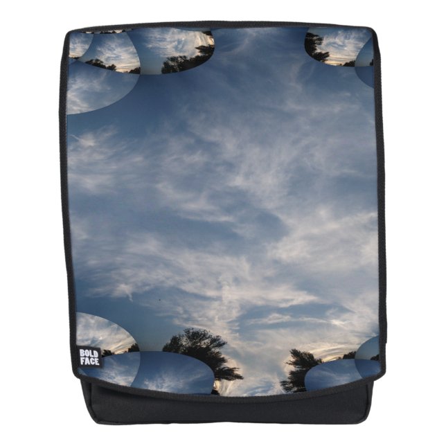 Mochila Fractal de cielos al atardecer (Anverso)
