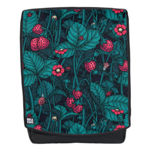 Mochila Fresas silvestres, rojas y azules