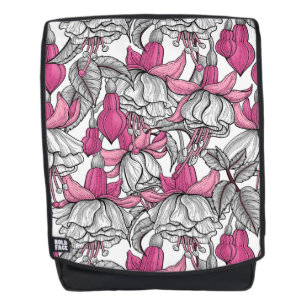 Mochila Fuchsia en blanco y rosa