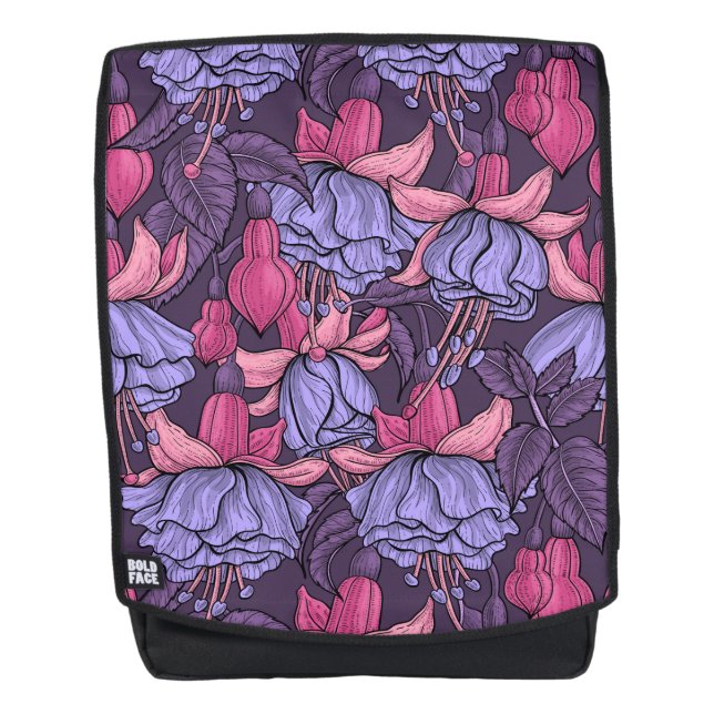 Mochila Fuchsia en rosa y violeta (Anverso)