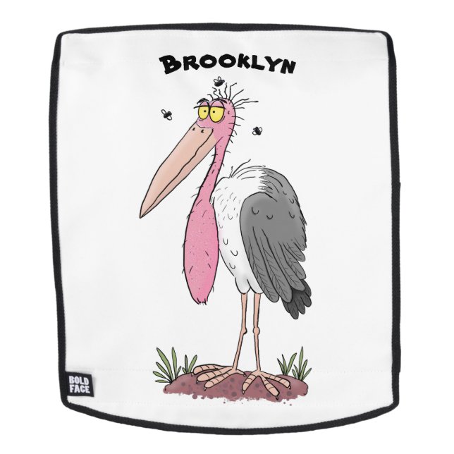 Mochila Funny marabou stork personalizado (Cara extraíble)