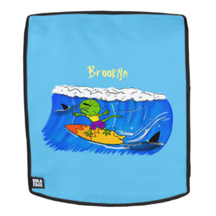 Mochila Funny personalizado de surf con lagarto frito