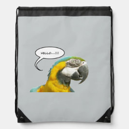 Mochila Funny Talking Parrot Face Backpack II