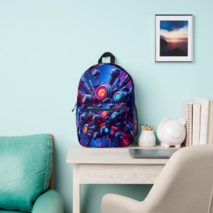 Mochila Futurista Tech Orb   Estilo Sci-Fi