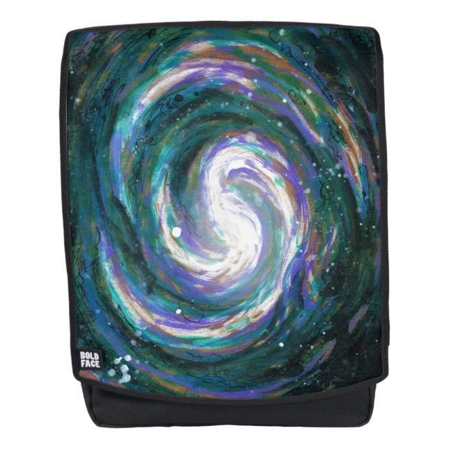 Mochila Galaxia espiral en el espacio (Anverso)
