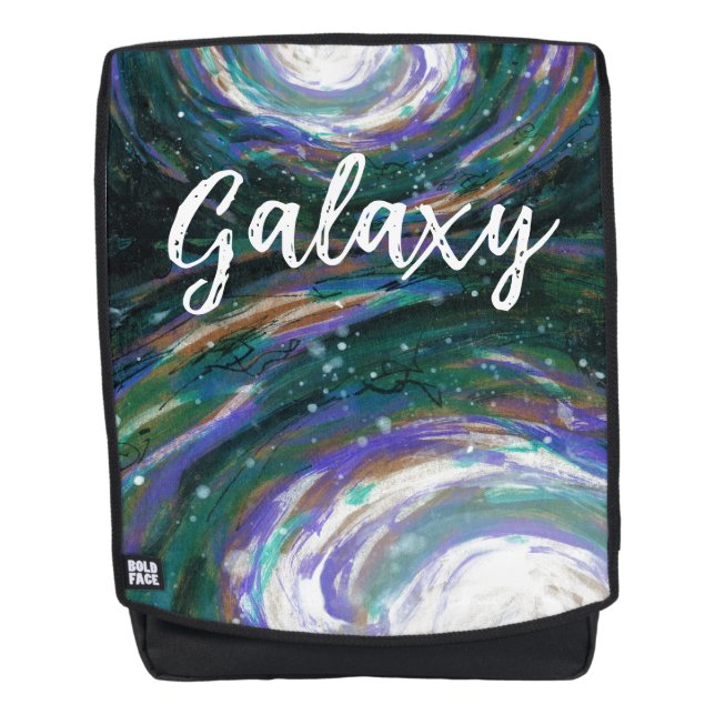 Mochila Galaxia espiral en el espacio (Anverso)
