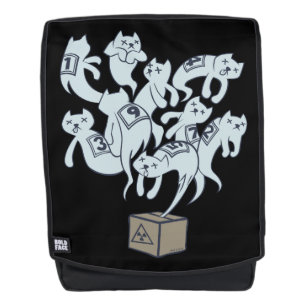 Mochila Gato de Schrödinger 9 vidas