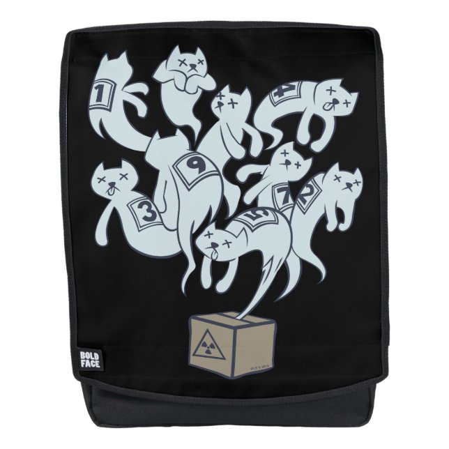 Mochila Gato de Schrödinger 9 vidas (Anverso)
