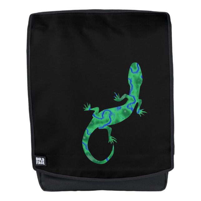 Mochila Gecko verde (Anverso)