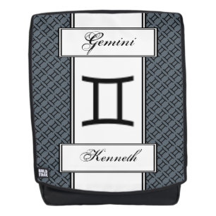Mochila Gemini Zodiac Symbol Standard por Kenneth Yoncich
