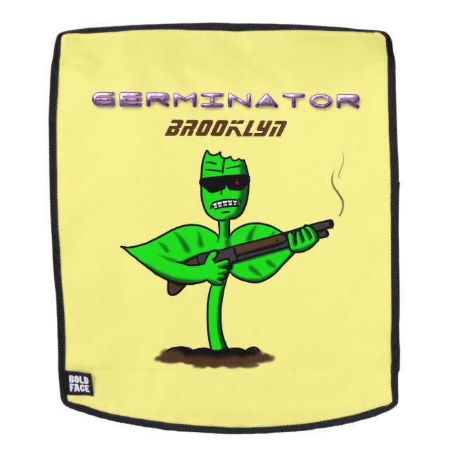 Mochila Germinator cyborg personalizado divertido (Cara extraíble)