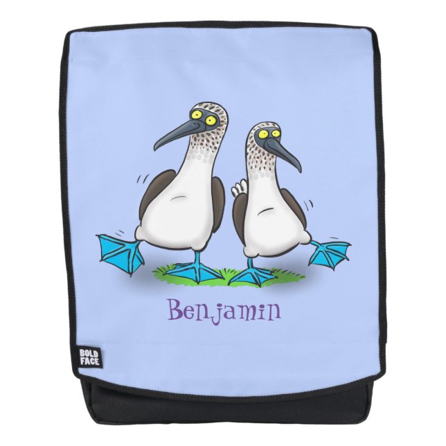 Mochila Gracioso, feliz personalizado de bailarines de pel (Anverso)