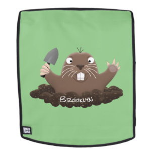 Mochila Gracioso gopher digging personalizado ilustracion