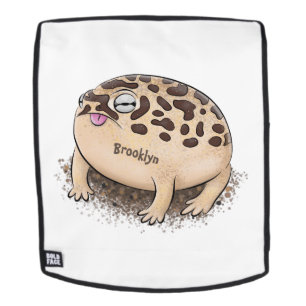 Mochila Gracioso ilustracion personalizado de rana de lluv