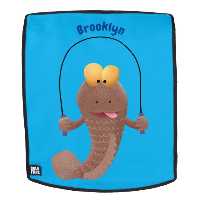 Mochila Gracioso saltando a la personalizado de pescado de (Cara extraíble)