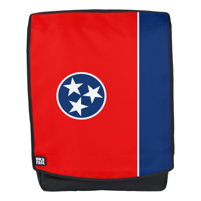 Mochila Gráfico de la bandera del estado de Tennessee diná (Anverso)