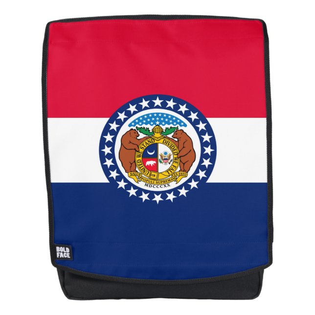 Mochila Gráfico de la bandera del estado dinámico de Misur (Anverso)