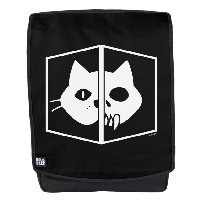 Mochila Gráfico del gato de Schrödinger (Anverso)