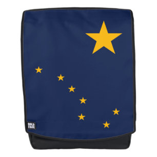 Mochila Gráfico dinámico de la bandera del estado de Alask