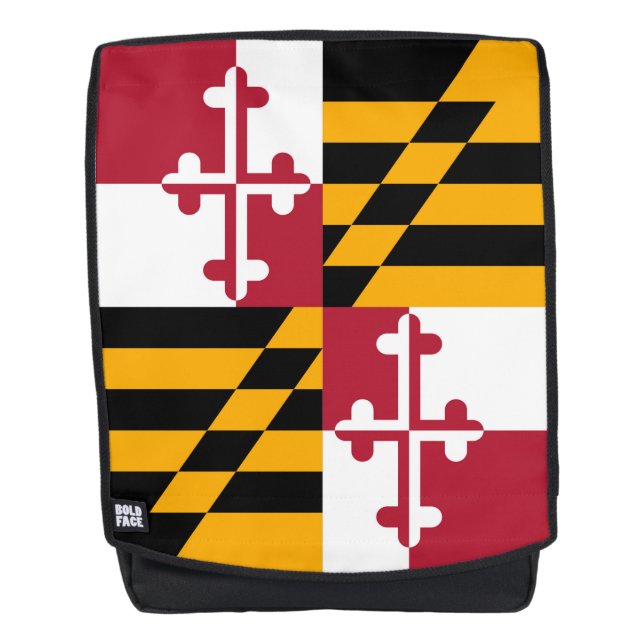 Mochila Gráfico dinámico de la bandera del estado de Maryl (Anverso)