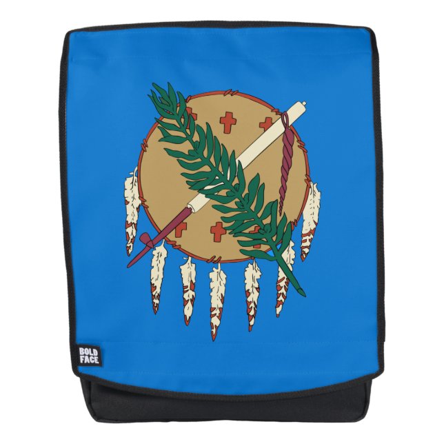 Mochila Gráfico dinámico de la bandera del estado de Oklah (Anverso)