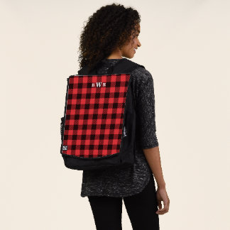 Mochila Grasa de búfalo y monograma