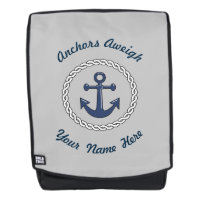 Gris Aweigh de las anclas personalizado