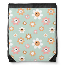 Mochila Groovy Daisies Drawstring