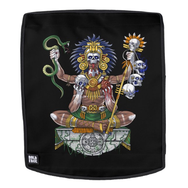 Mochila Guerrero azteca chamán (Cara extraíble)