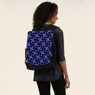Mochila Guirnalda de Navidad Azul, Decoración de Navidad,