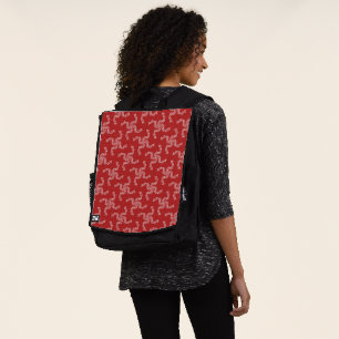 Mochila Guirnalda de Navidad Roja, Decoración de Navidad,