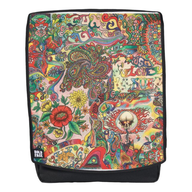 Mochila H081 1969 psicodélico (Anverso)