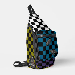 Mochila HAMbyWG de comprobación multicolor