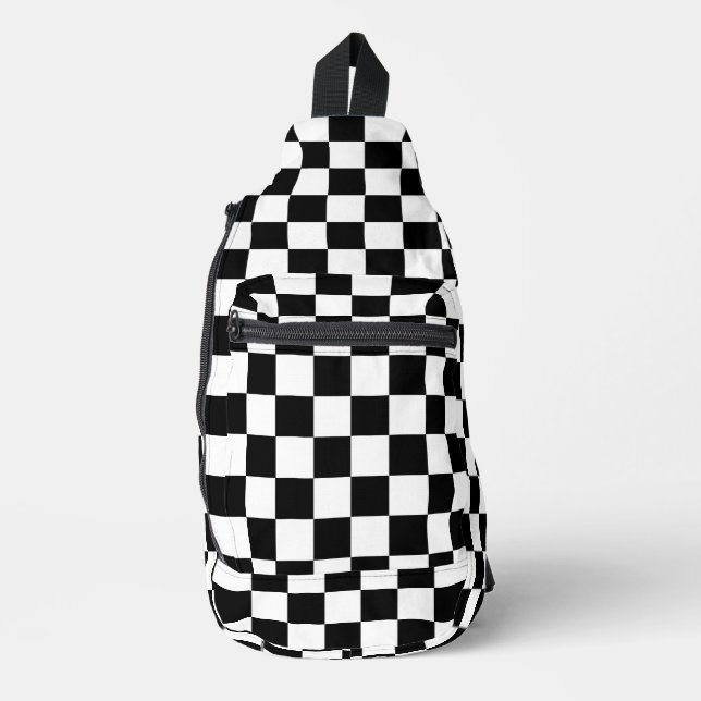Mochila HAMbyWG de verificación en blanco y negro (Anverso)