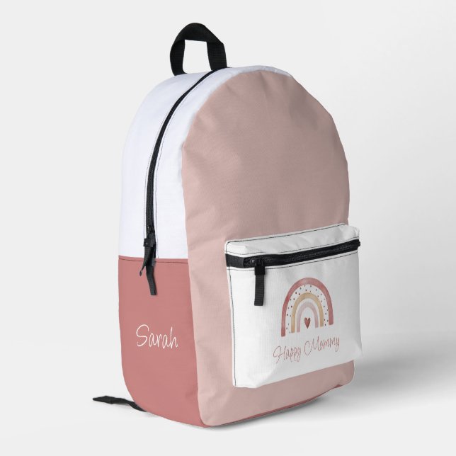 Mochila Happy Mommy Boho Rainbow (Esquina izquierda trasera)