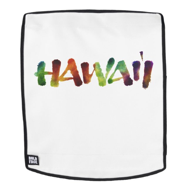 Mochila Hawai'i - Lettering Calligraphy - Aloha Hawaii (Cara extraíble)