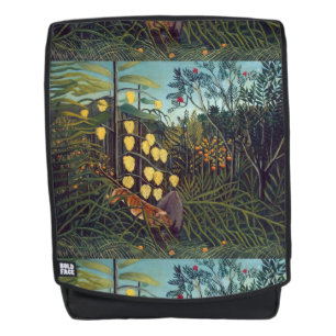 Mochila Henri Rousseau lucha entre tigre y toro